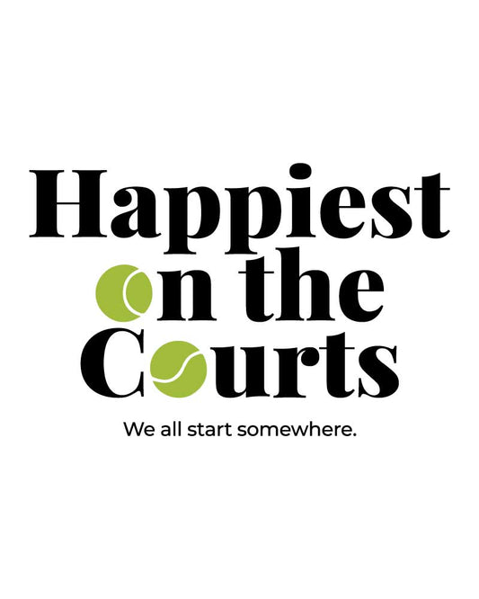HAPPIEST ON THE COURTS T-SHIRT