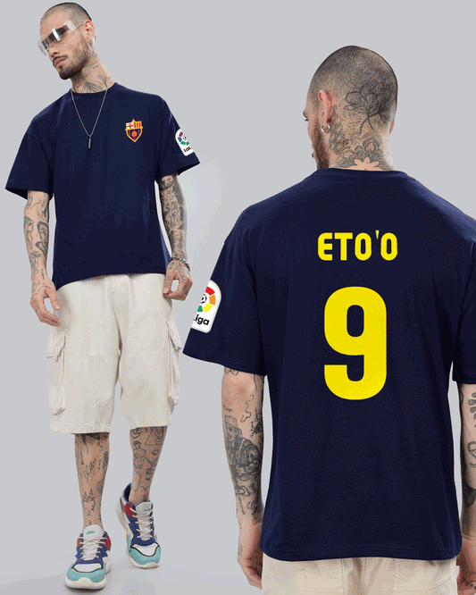 BARCELONA RETRO JERSEY STYLE T-SHIRT