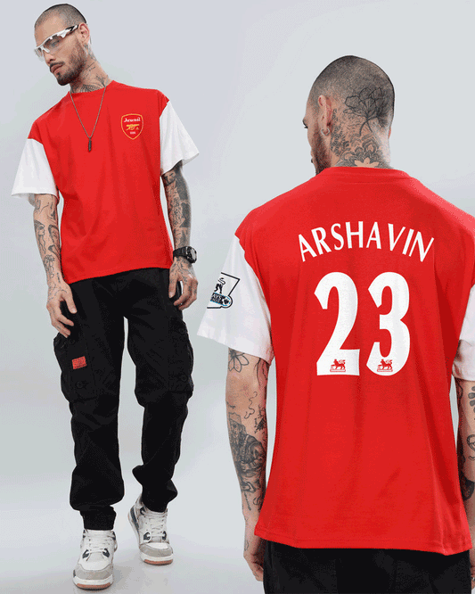 ARSENAL RETRO JERSEY STYLE T-SHIRT