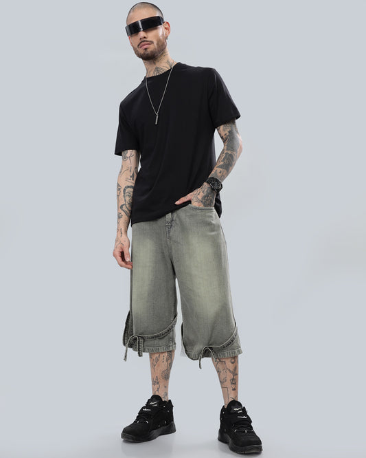 BLACK SOLID REGULAR FIT T-SHIRT