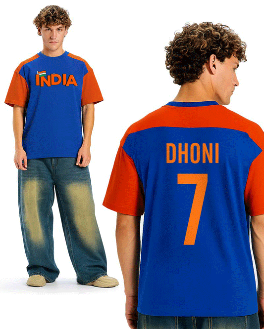 TEAM INDIA JERSEY STYLE T-SHIRT