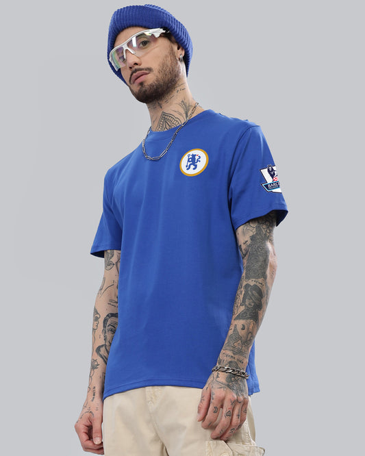 CHELSEA RETRO JERSEY STYLE T-SHIRT