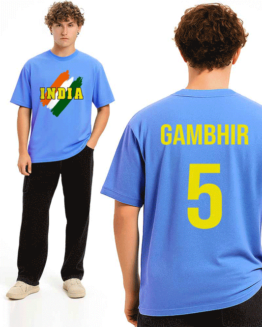 TEAM INDIA RETRO JERSEY STYLE T-SHIRT