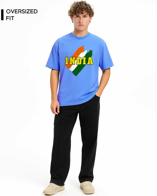 TEAM INDIA RETRO JERSEY STYLE T-SHIRT