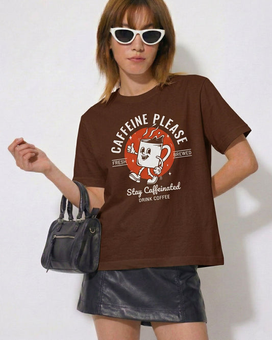 CAFFEINE PLEASE T-SHIRT