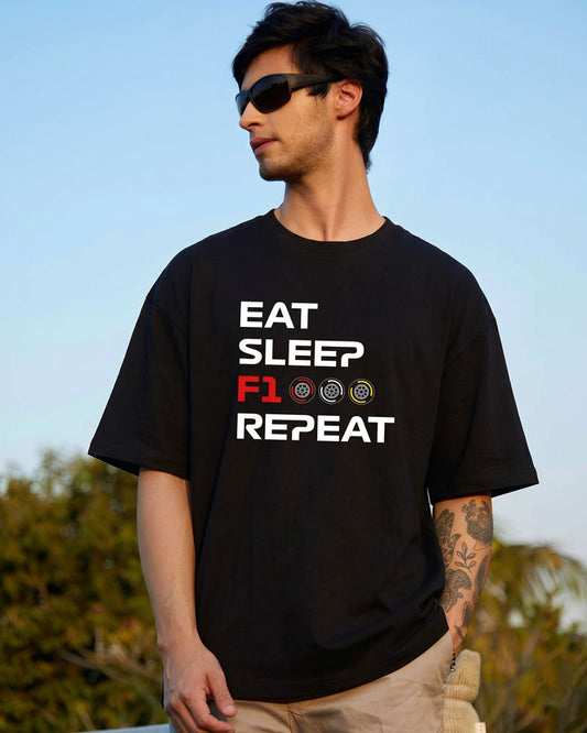 EAT SLEEP F1 REPEAT T-SHIRT
