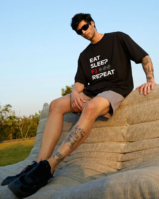 EAT SLEEP F1 REPEAT T-SHIRT
