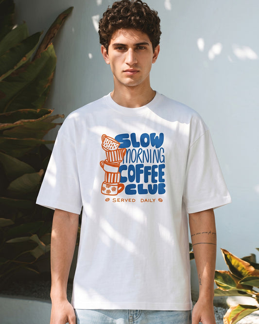 SLOW MORNING COFFEE CLUB T-SHIRT