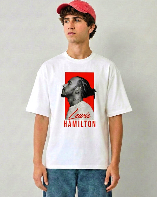 LEWIS HAMILTON RED T-SHIRT