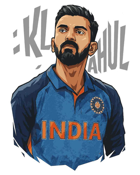 KL RAHUL PORTRAIT T-SHIRT For Men