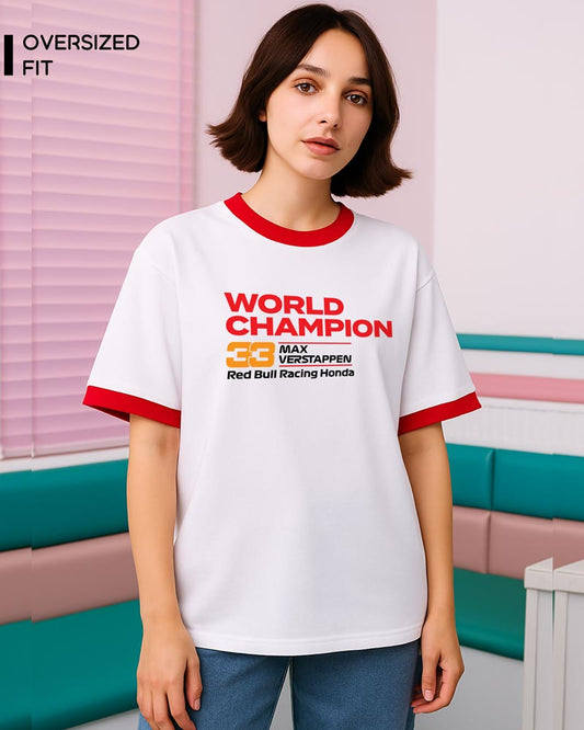 VERSTAPPEN 33 WORLD CHAMPION T-SHIRT For Women