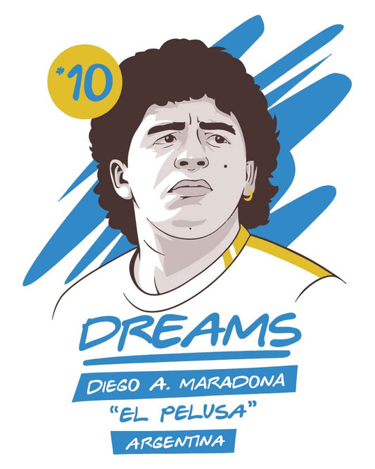 MARADONA POSTER T-SHIRT For Men