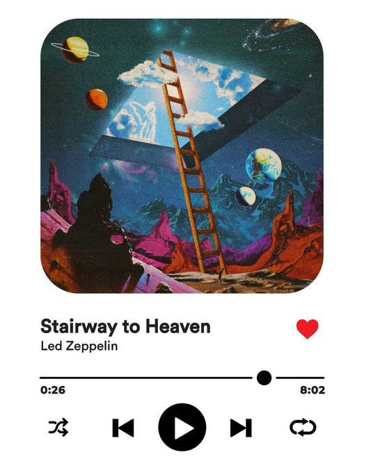 STAIRWAY TO HEAVEN ALBUM ART T-SHIRT