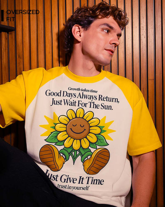 GROWTH TAKES TIME OVERSIZED T-SHIRT