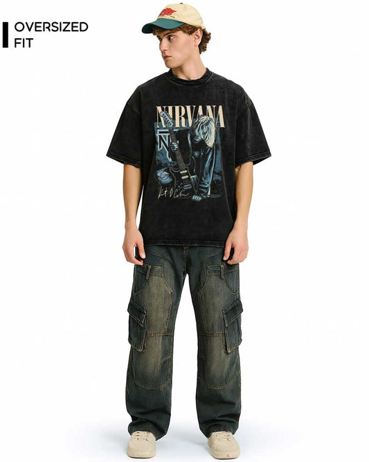 NIRVANA POSTER OVERSIZED T-SHIRT
