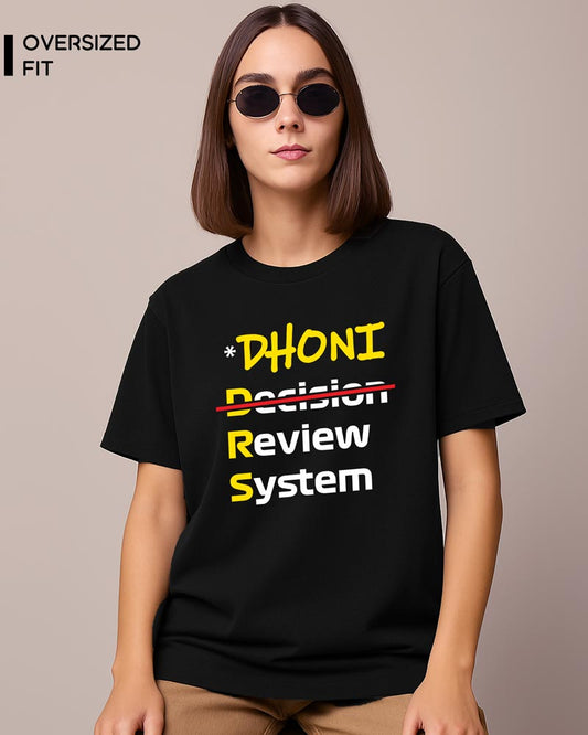 DHONI REVIEW SYSTEM T-SHIRT For Women