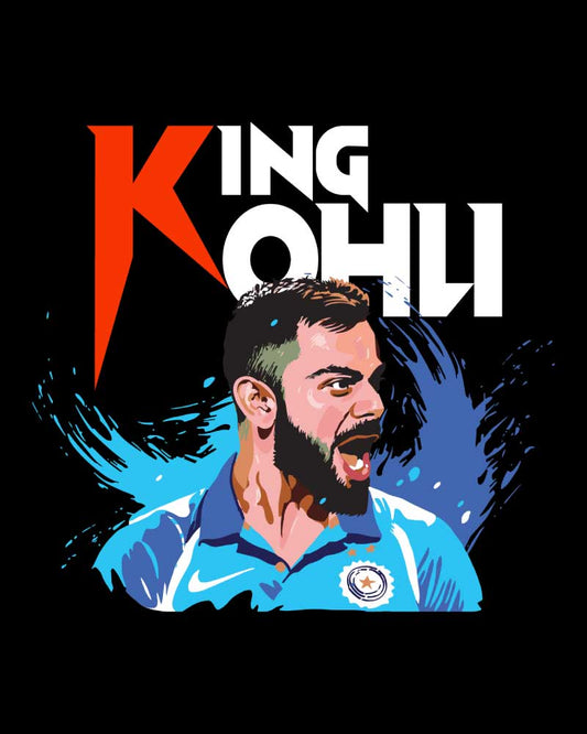 KING KOHLI ARTWORK T-SHIRT For Women