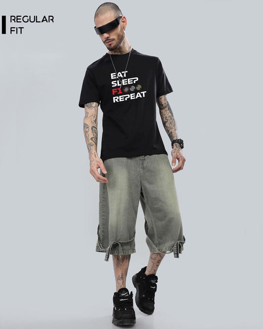 EAT SLEEP F1 REPEAT T-SHIRT For Men