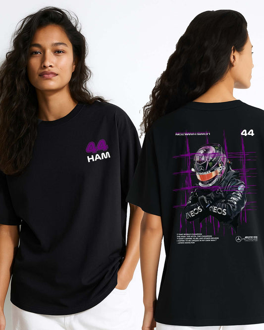 LEWIS HAMILTON PURPLE ARTWORK T-SHIRT For Women