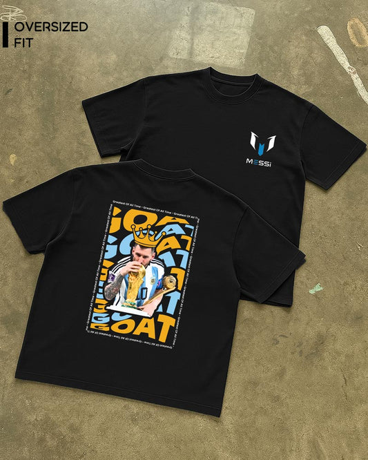 MESSI GOAT ARTWORK T-SHIRT For Women