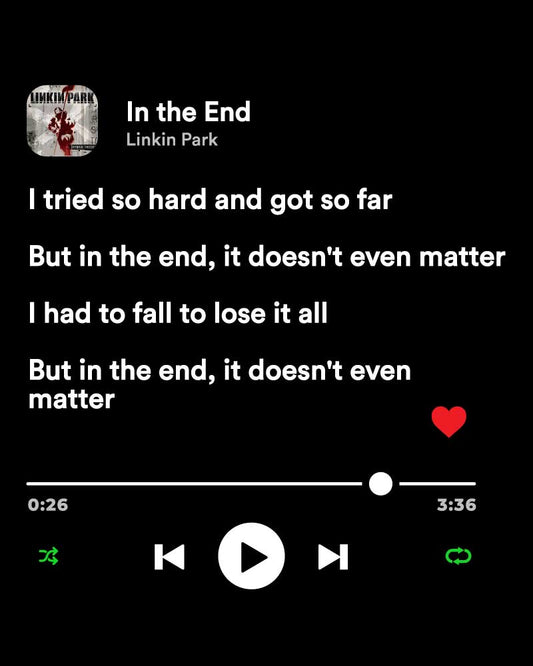 LINKIN PARK IN THE END T-SHIRT