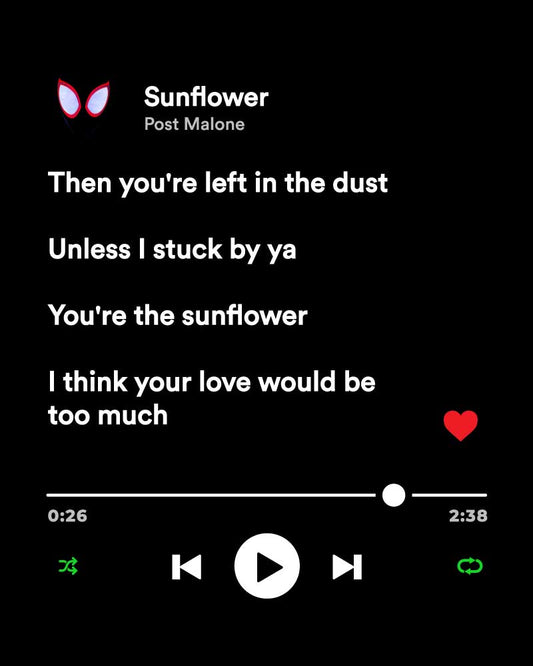 POST MALONE SUNFLOWER T-SHIRT
