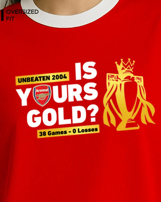 IS YOURS GOLD T-SHIRT For Women