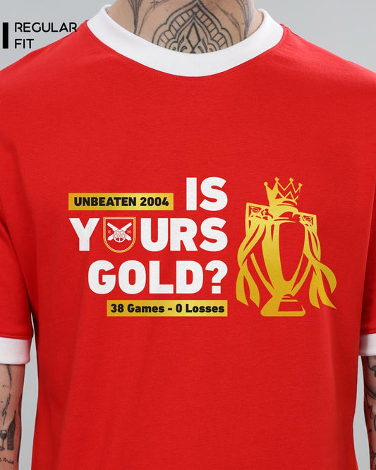 IS YOURS GOLD T-SHIRT For Men