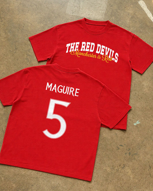 THE RED DEVILS 25-26 JERSEY STYLE T-SHIRT