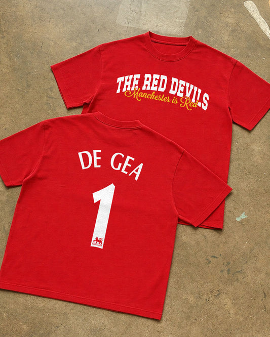 THE RED DEVILS LEGENDS JERSEY STYLE T-SHIRT
