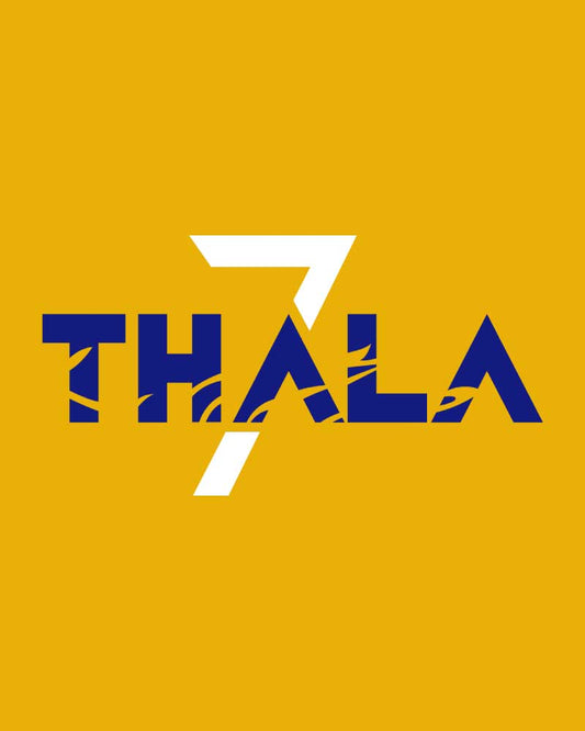 THALA 7 YELLOW T-SHIRT For Men