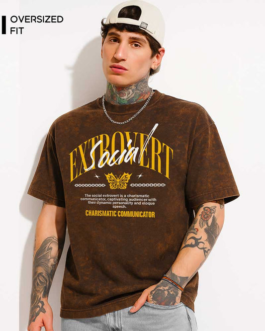 SOCIAL EXTROVERT OVERSIZED T-SHIRT