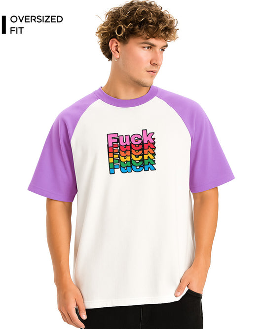 COLORFUL LANGUAGE OVERSIZED T-SHIRT