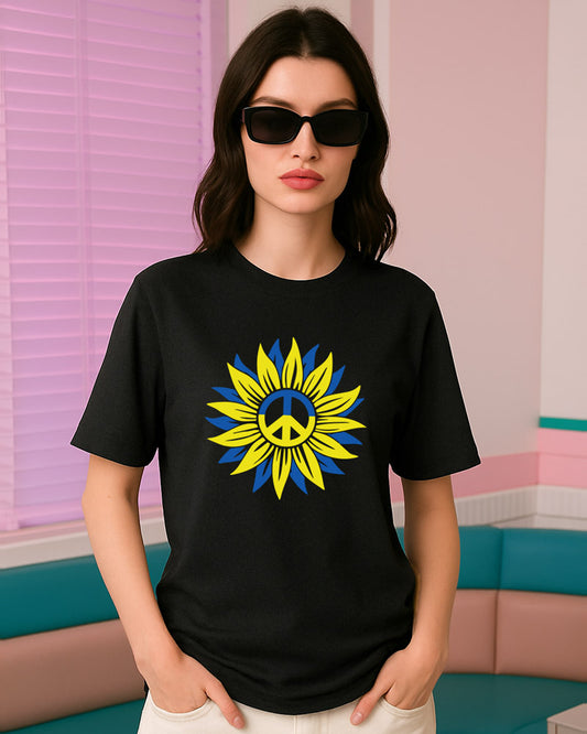 PEACE SUNFLOWER T-SHIRT For Men and Women
