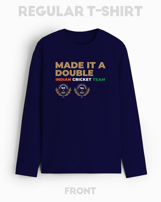 MADE IT A DOUBLE T-SHIRT