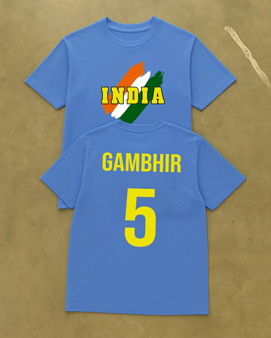 TEAM INDIA RETRO JERSEY STYLE T-SHIRT