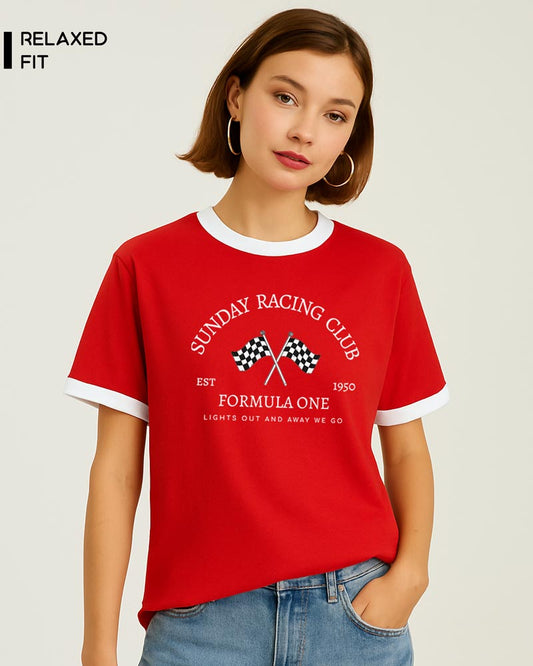 F1 SUNDAY RACING CLUB T-SHIRT For Women
