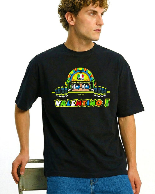 VALENTINO HELMET CARTOON T-SHIRT