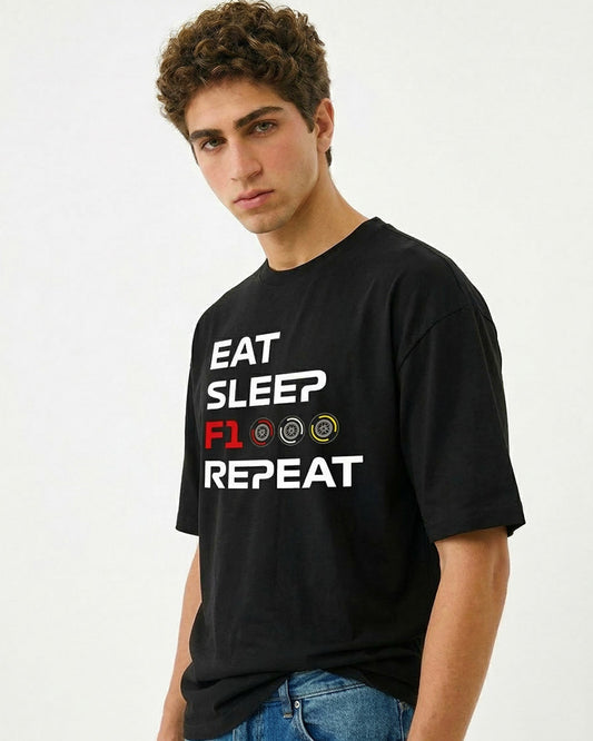 EAT SLEEP F1 REPEAT T-SHIRT