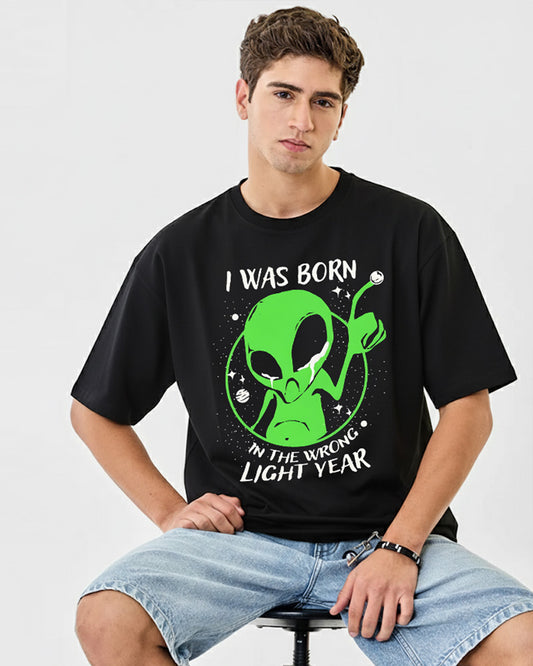 BORN IN WRONG LIGHT YEAR T-SHIRT