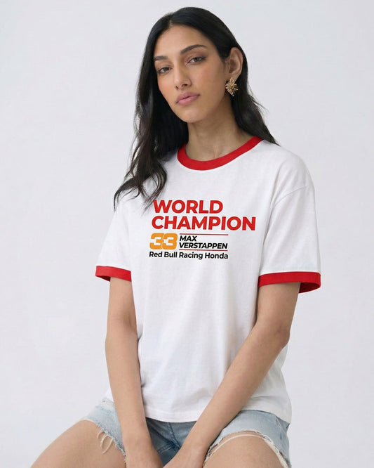 VERSTAPPEN 33 WORLD CHAMPION T-SHIRT