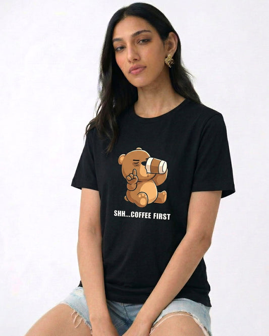 SHH.. COFFEE FIRST T-SHIRT