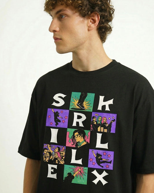 SKRILLEX COLLAGE T-SHIRT