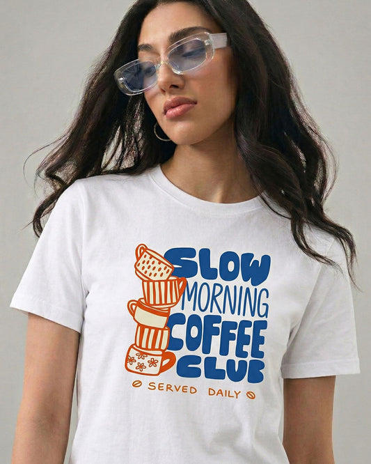 SLOW MORNING COFFEE CLUB T-SHIRT